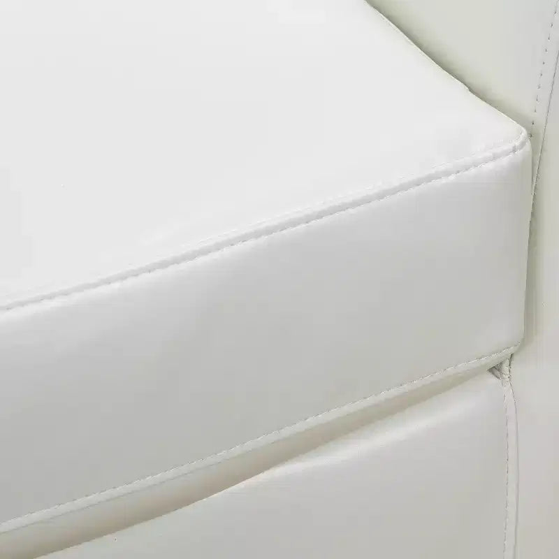 Fauteuil Club Pivotant Contemporain Rembourré en Faux Cuir