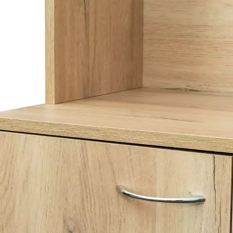 Meuble de cuisine, armoire de rangement garde-manger avec 6 portes, 1 étagère ouverte et 1 tiroir