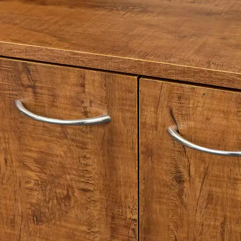 Meuble de cuisine, armoire de rangement garde-manger avec 6 portes, 1 étagère ouverte et 1 tiroir