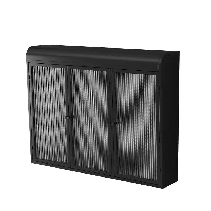 Vitrine murale vintage 3 portes avec 3 niveaux de rangement