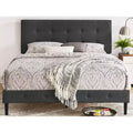 DeCoro Cambridge Upholstered Wooden Platform Bed Frame