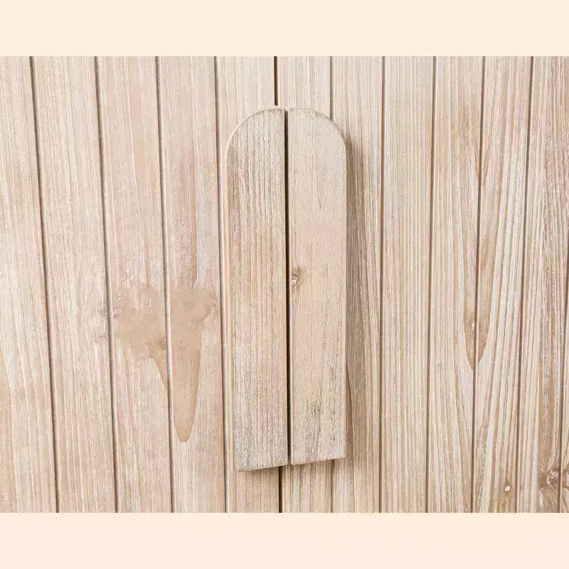 Bahut Campagnard Courbé Vintage Grandes Poignées en Bois