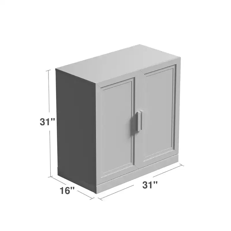 Meuble d'appoint en bois avec étagère réglable Meuble de rangement Naturel