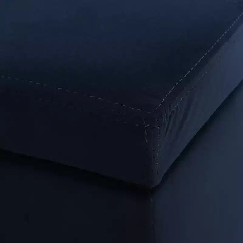 Pouffe de rangement rembourré en velours