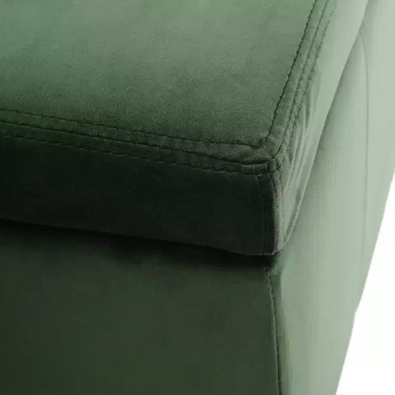 Pouffe de rangement rembourré en velours