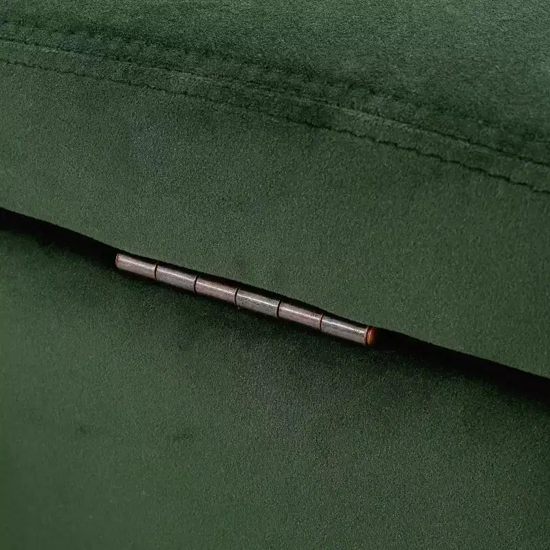 Pouffe de rangement rembourré en velours