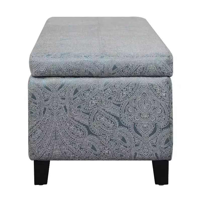 Pouffe de rangement rembourré en velours