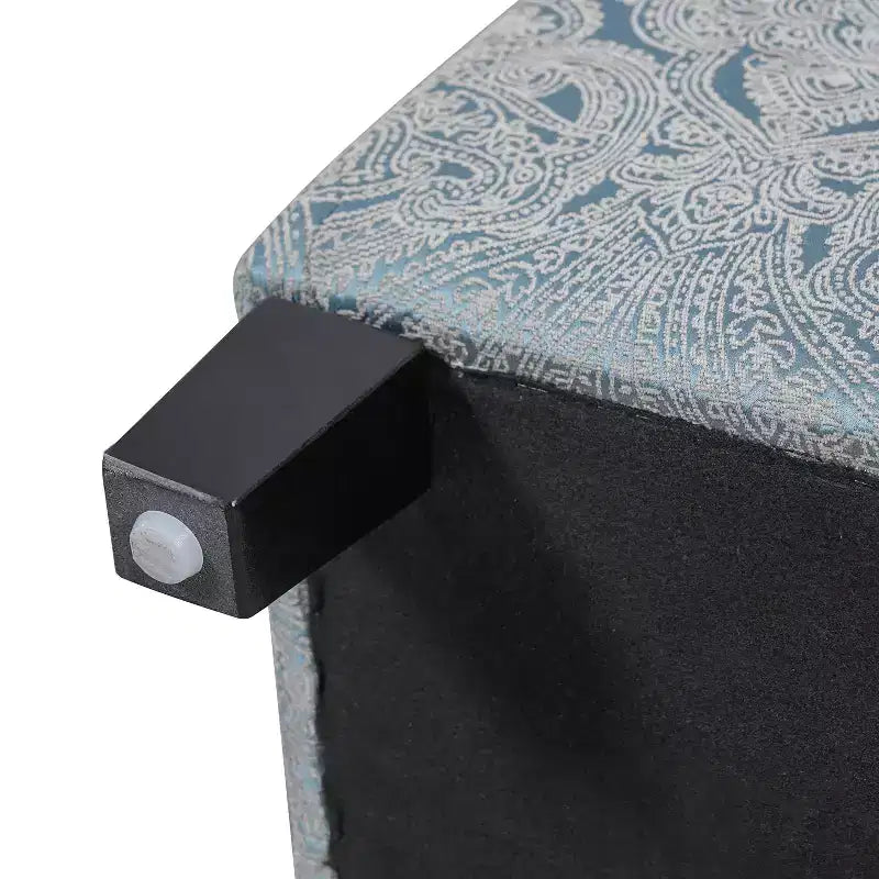 Pouffe de rangement rembourré en velours