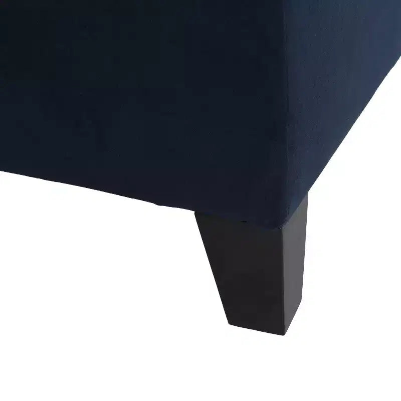 Pouffe de rangement rembourré en velours