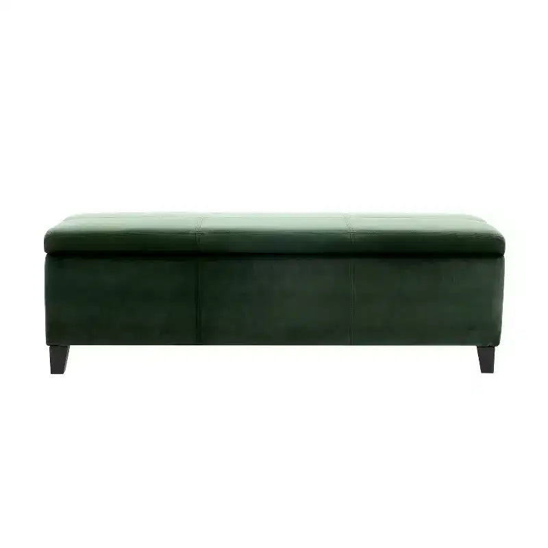 Pouffe de rangement rembourré en velours