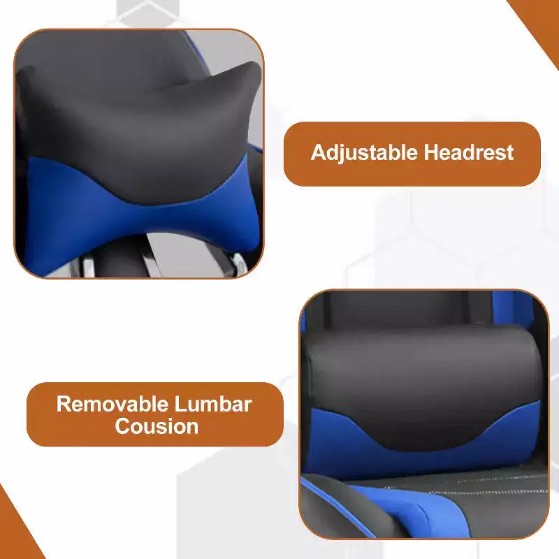 Chaise de bureau de jeu de course massante avec massage