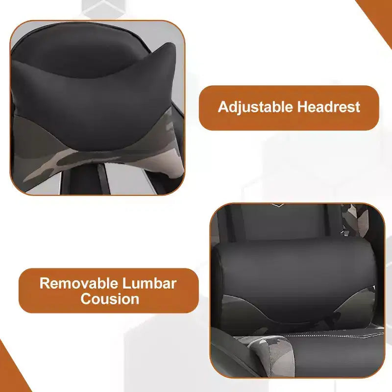 Chaise de bureau de jeu de course massante avec massage