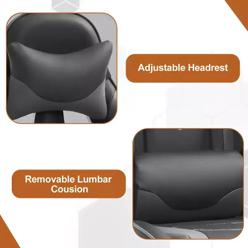 Chaise de bureau de jeu de course massante avec massage