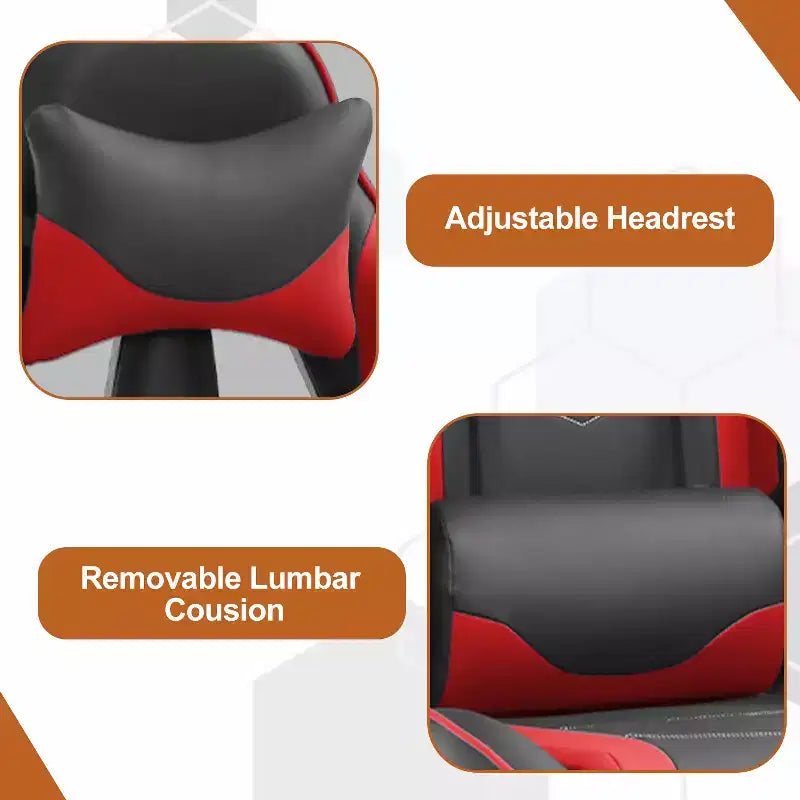 Chaise de bureau de jeu de course massante avec massage