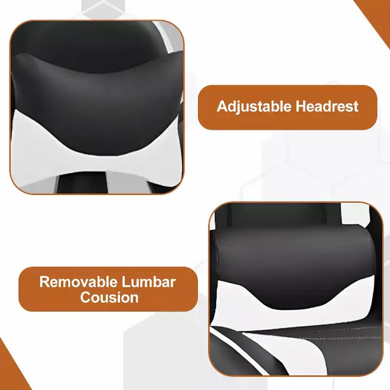 Chaise de bureau de jeu de course massante avec massage