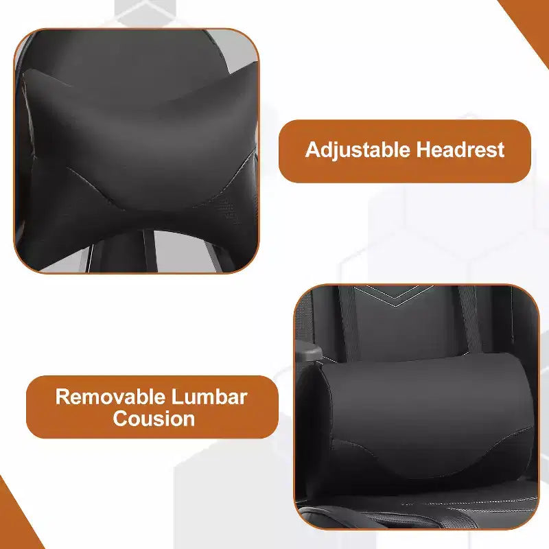 Chaise de bureau de jeu de course massante avec massage