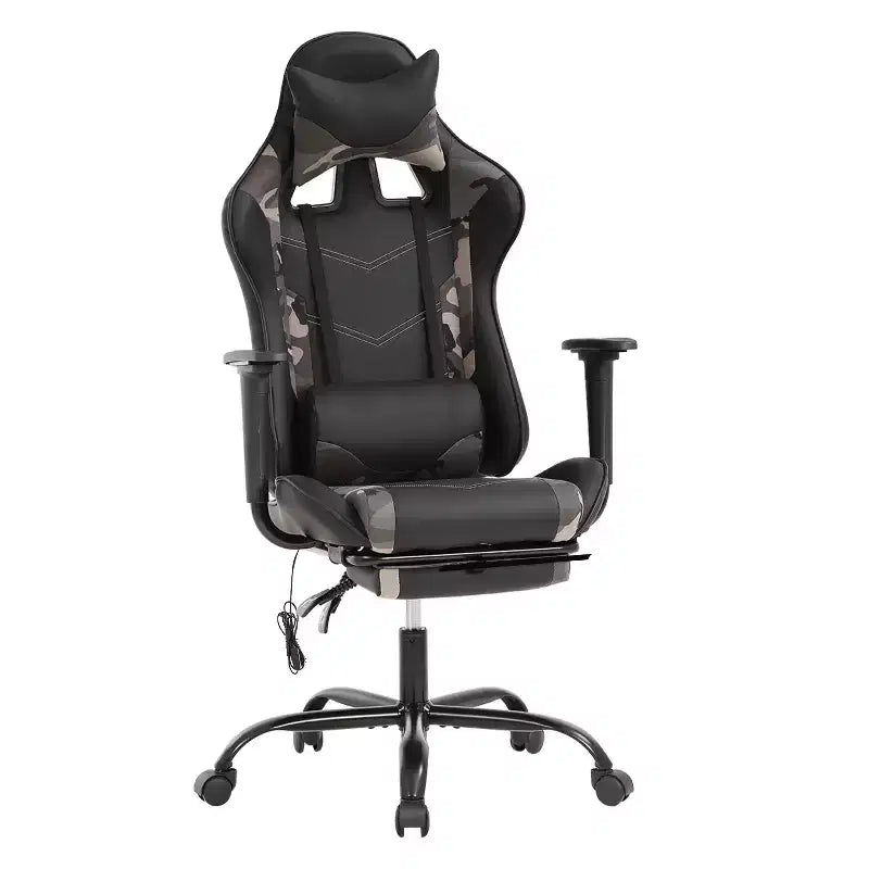 Chaise de bureau de jeu de course massante avec massage