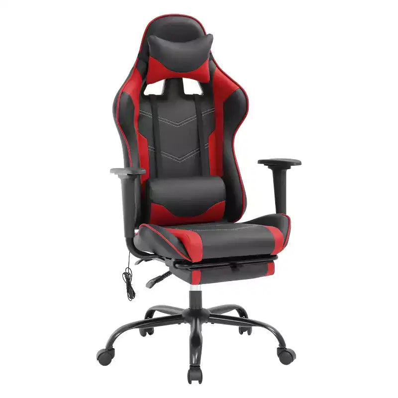 Chaise de bureau de jeu de course massante avec massage