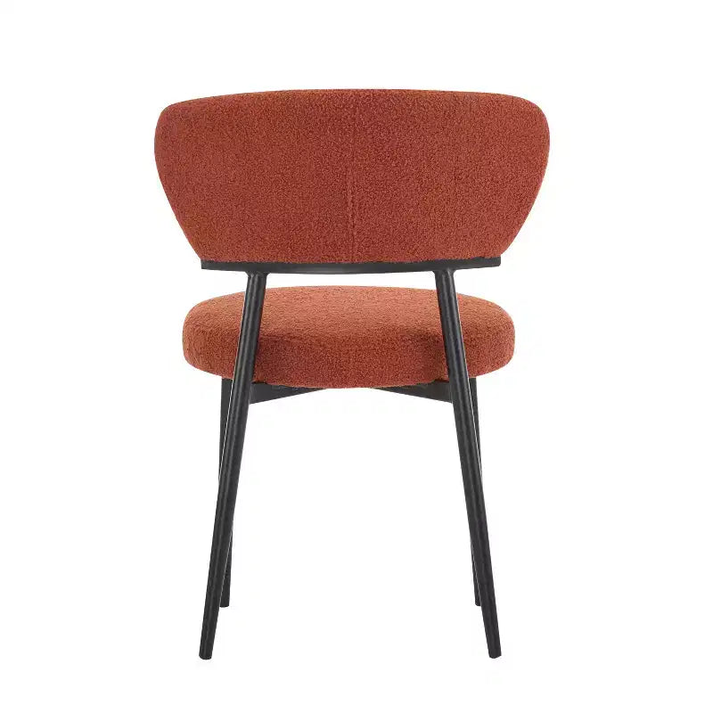 Chaise de salle à manger capitonnée avec pieds en métal