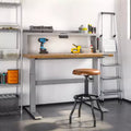 Tabouret de travail réglable Classics avec assise en bois d'acacia