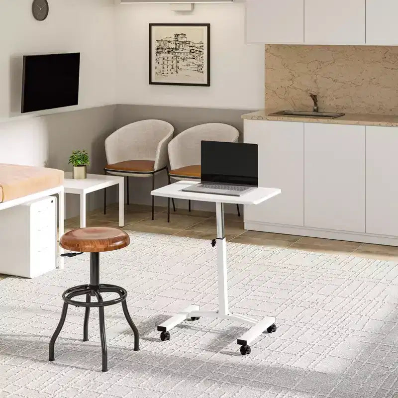 Tabouret de travail réglable Classics avec assise en bois d'acacia