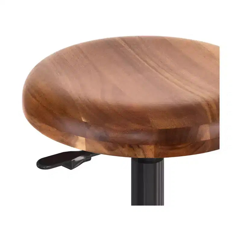 Tabouret de travail réglable Classics avec assise en bois d'acacia