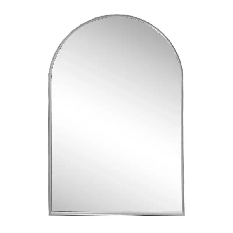 Miroir mural à cadre métallique cintrée