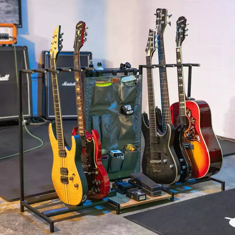 Range-Guitare 10 emplacements gris