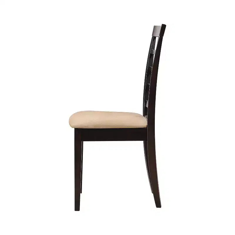 Chaises de salle à manger capitonnées avec dossier en croisillons