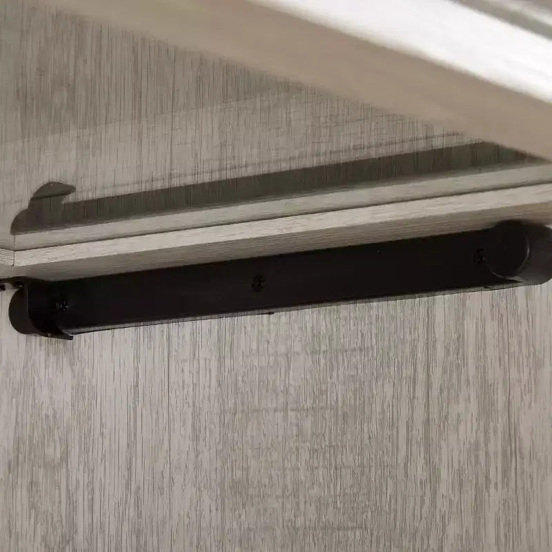 Vitrine en verre à 4 niveaux, armoire de curiosités en MDF blanc + verre trempé