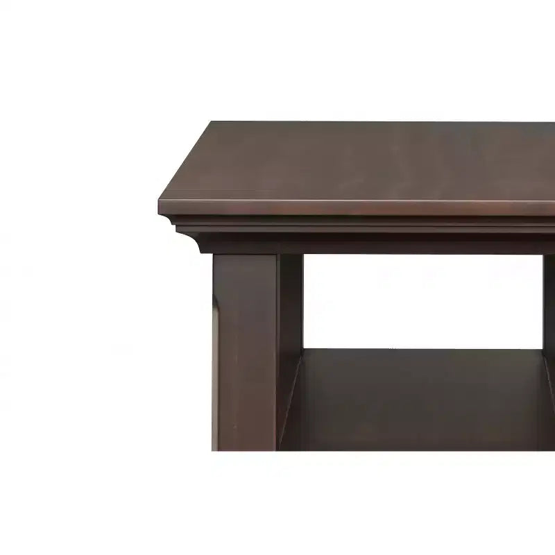 Table d'appoint étroite en bois massif de 14 pouces de large avec tiroir
