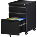 BALHAM TRADE-3 Drawer Mobile File Cabinet with Lock Under Desk Rolling Metal for Home Office