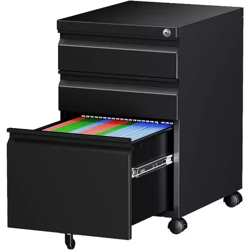 BALHAM TRADE-3 Drawer Mobile File Cabinet with Lock Under Desk Rolling Metal for Home Office