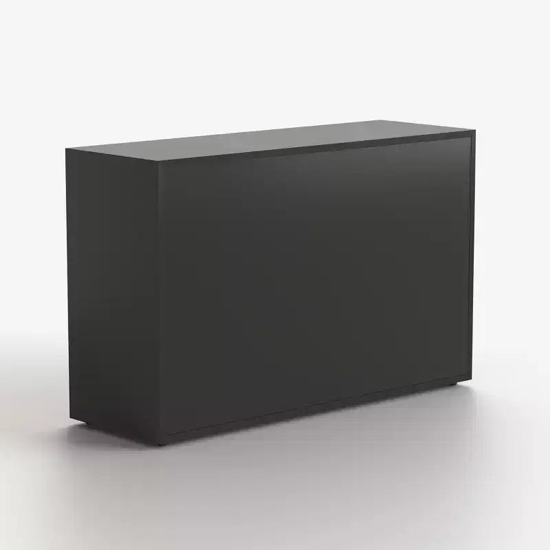 Buffet moderne avec portes en acrylique, meuble de rangement à 2 tiroirs