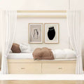 GDFStudio Callahan Wooden Canopy Bed with Storage Drawers