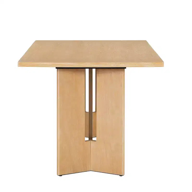 Table à manger de ferme rectangulaire rustique pour 4 à 6 personnes