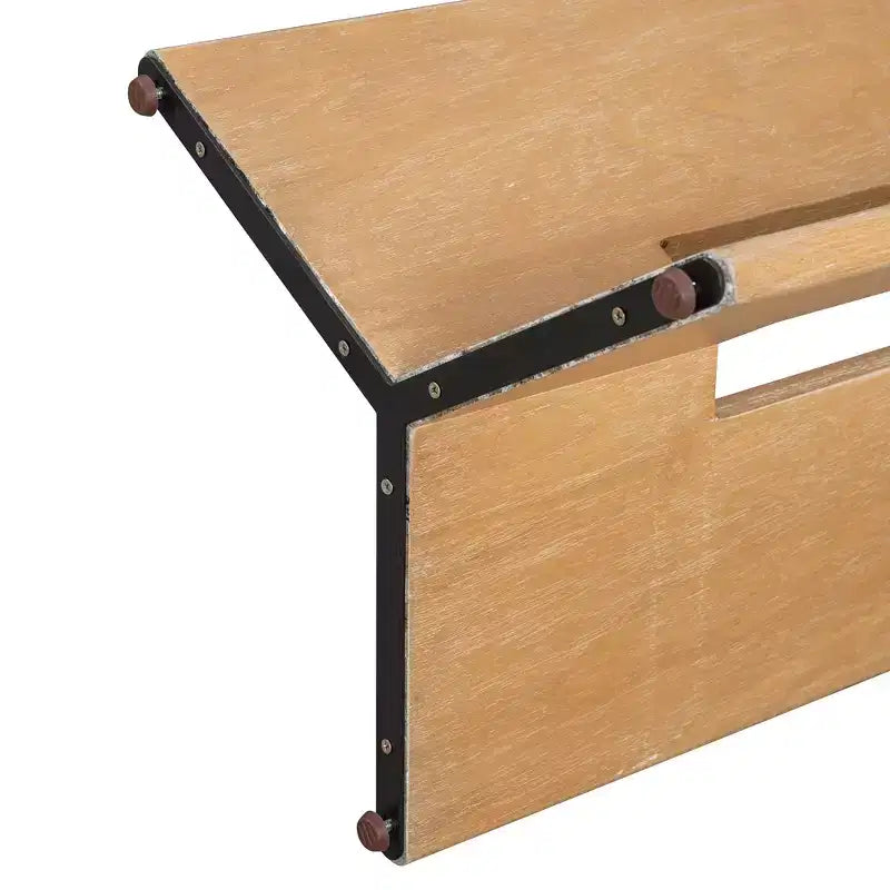 Table à manger de ferme rectangulaire rustique pour 4 à 6 personnes