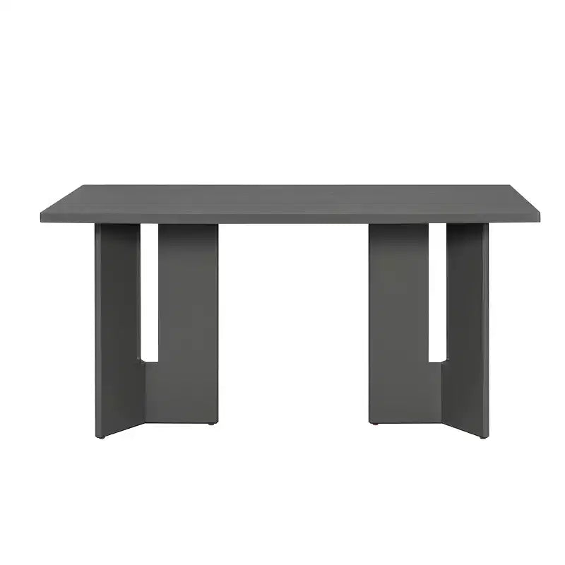 Table à manger de ferme rectangulaire rustique pour 4 à 6 personnes