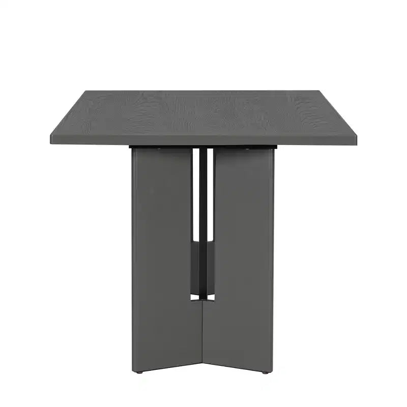 Table à manger de ferme rectangulaire rustique pour 4 à 6 personnes