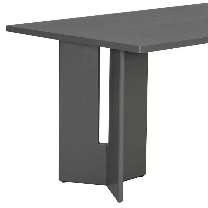 Table à manger de ferme rectangulaire rustique pour 4 à 6 personnes