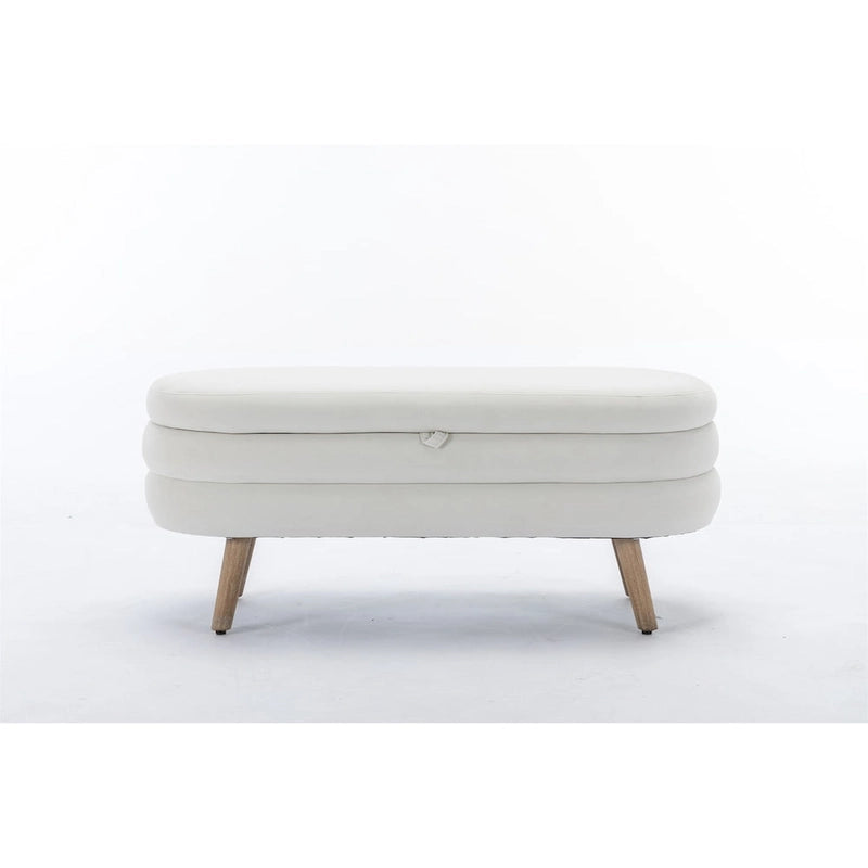 Velvet Fabric Storage Bench