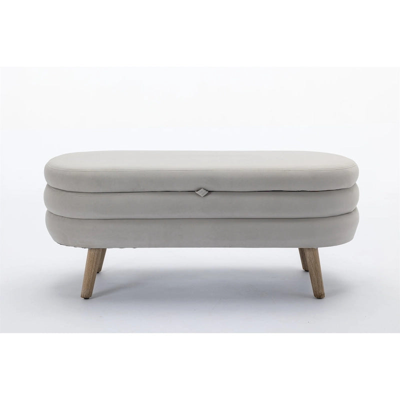 Velvet Fabric Storage Bench