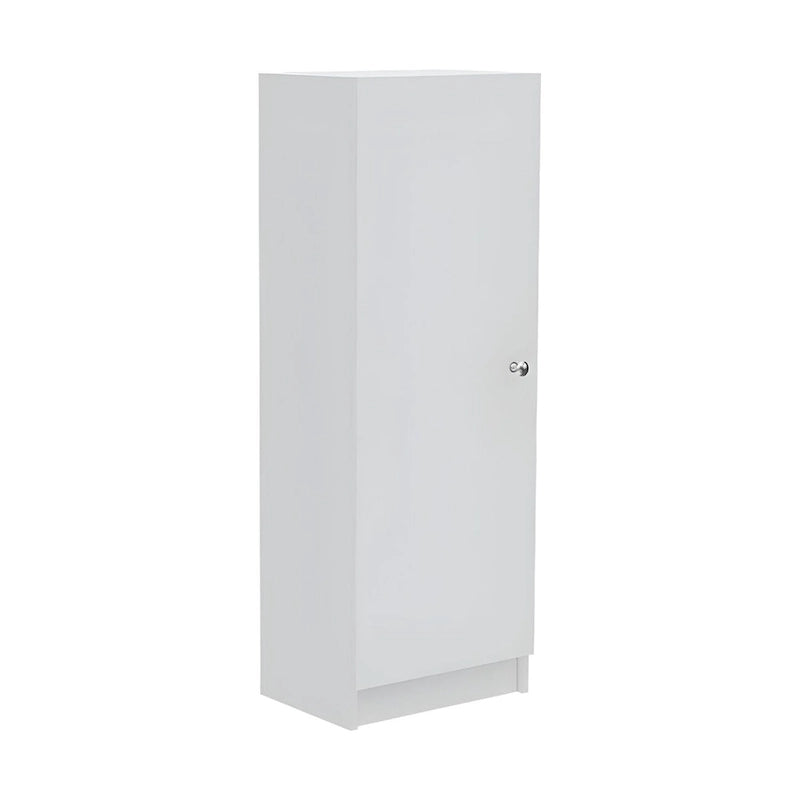 HomeRoots 47 White Wood Pantry Or Storage Closet - 16.9' X '47.4' X '12.3