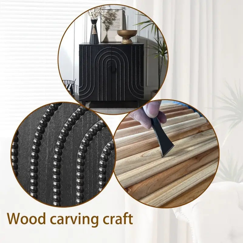 30 Accent Cabinet Wood Storage Buffet Cabinet for Living Room Bedroom or Entryway
