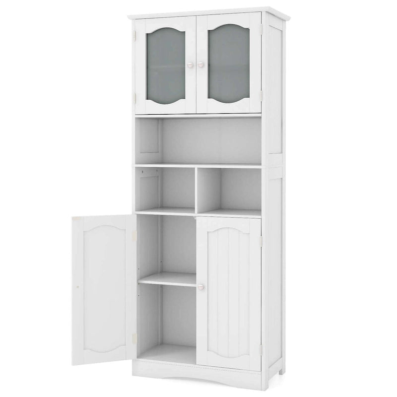 Costway 58.5 Tall Bathroom Storage Cabinet Freestanding Linen Cabinet - See Details