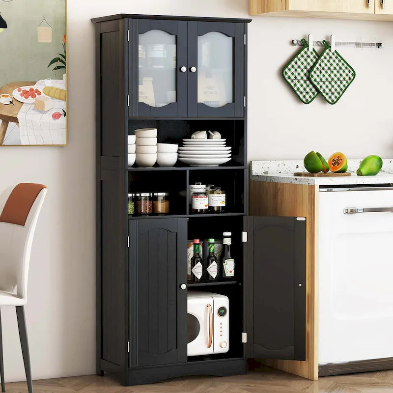 Costway 58.5 Tall Bathroom Storage Cabinet Freestanding Linen Cabinet - See Details