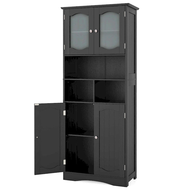 Costway 58.5 Tall Bathroom Storage Cabinet Freestanding Linen Cabinet - See Details