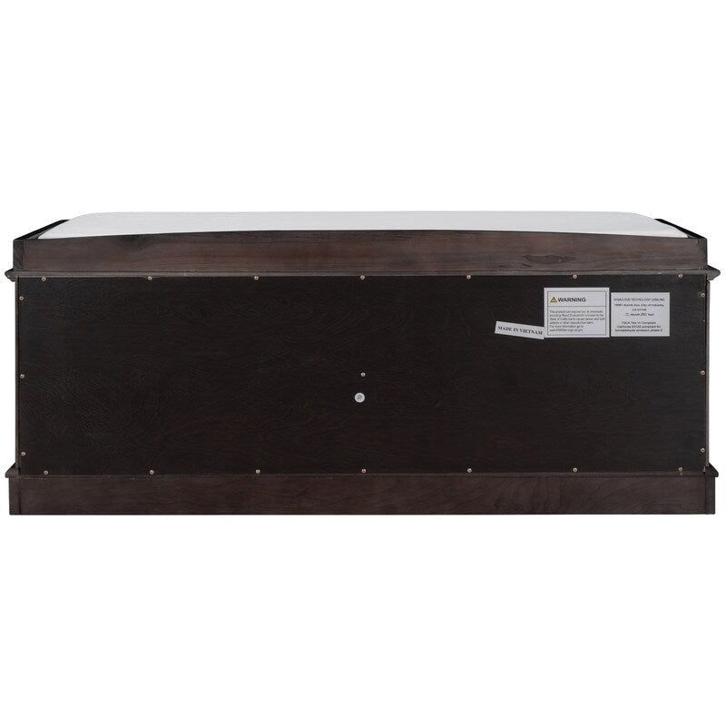 Entrance living room storage stool with removable mat and locker, 4 doors and adjustable shelves