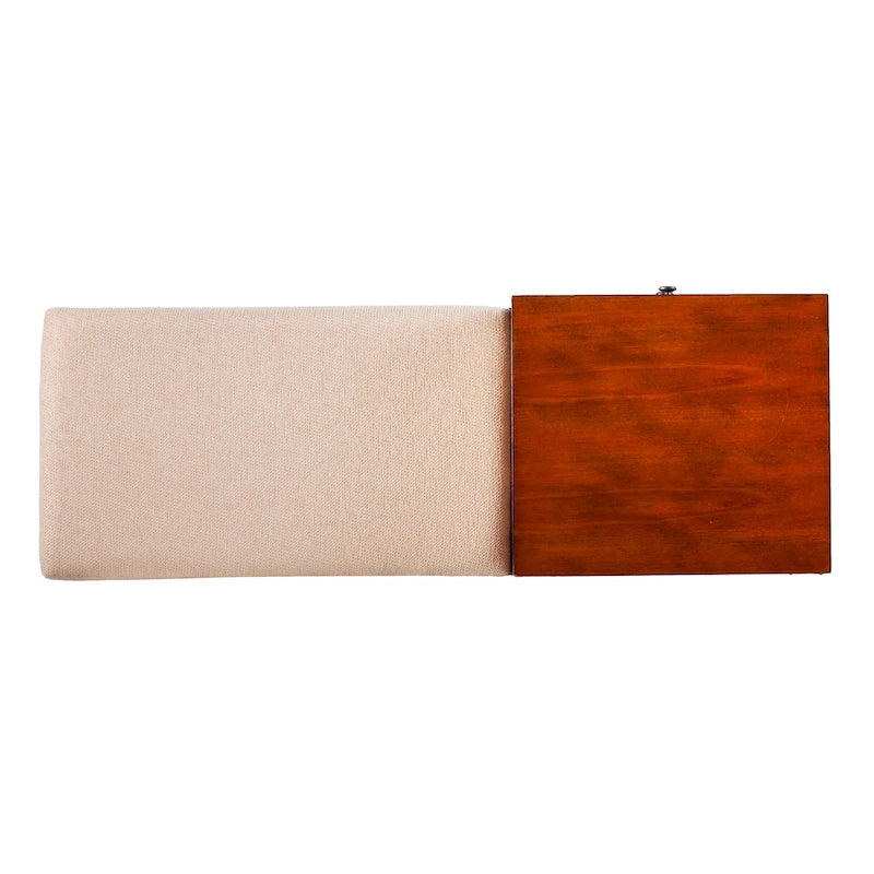 SEI Furniture Morgenstern Midcentury Modern Upholstered Storage Bench