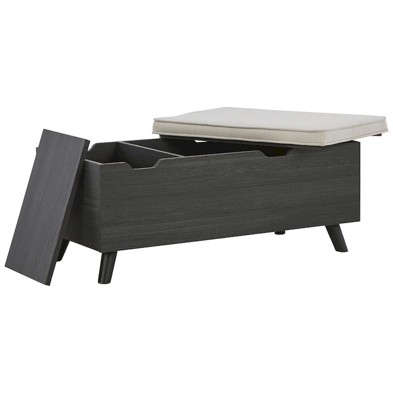 Ashley Furniture Yarlow Gray Storage Bench - 39W x 19D x 17H